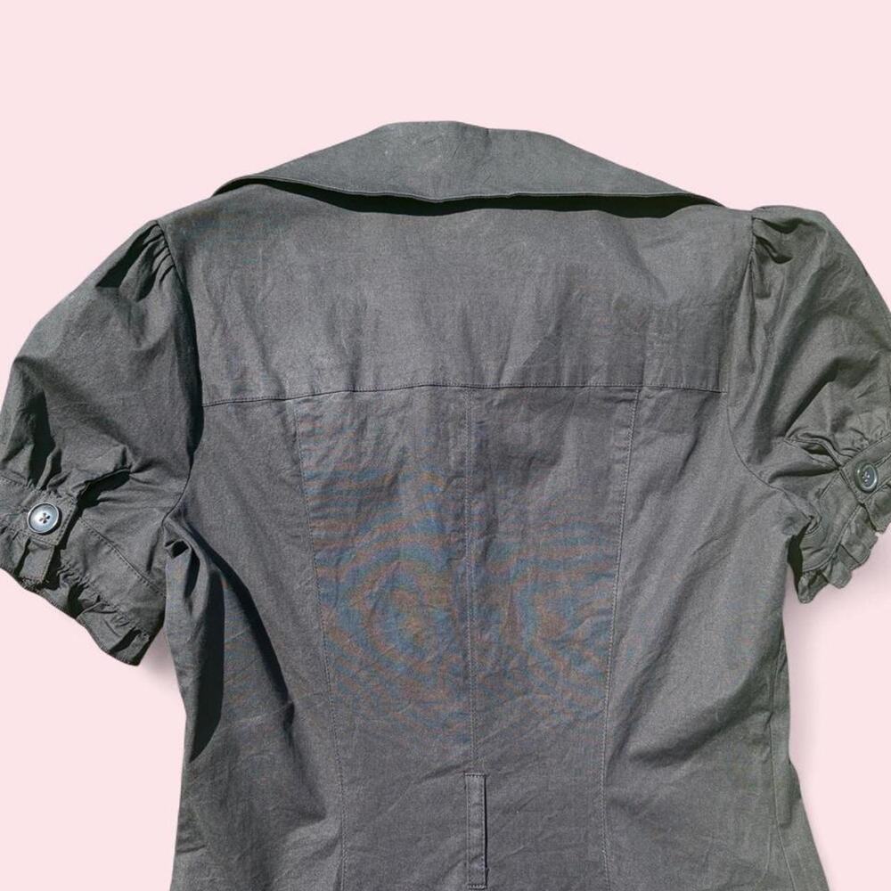 2bbe black ruffled utility dress - Picture 6 of 7
